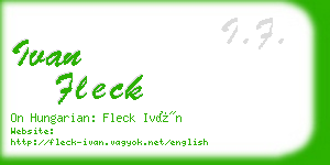 ivan fleck business card